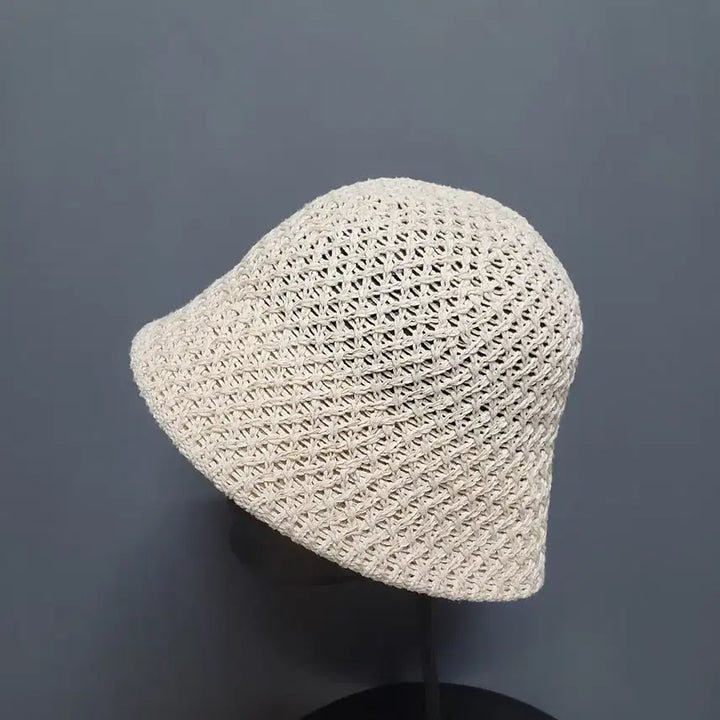 [BUNJANG] Beige Crochet Bucket Hat / 크로셰 버킷햇 베이지색