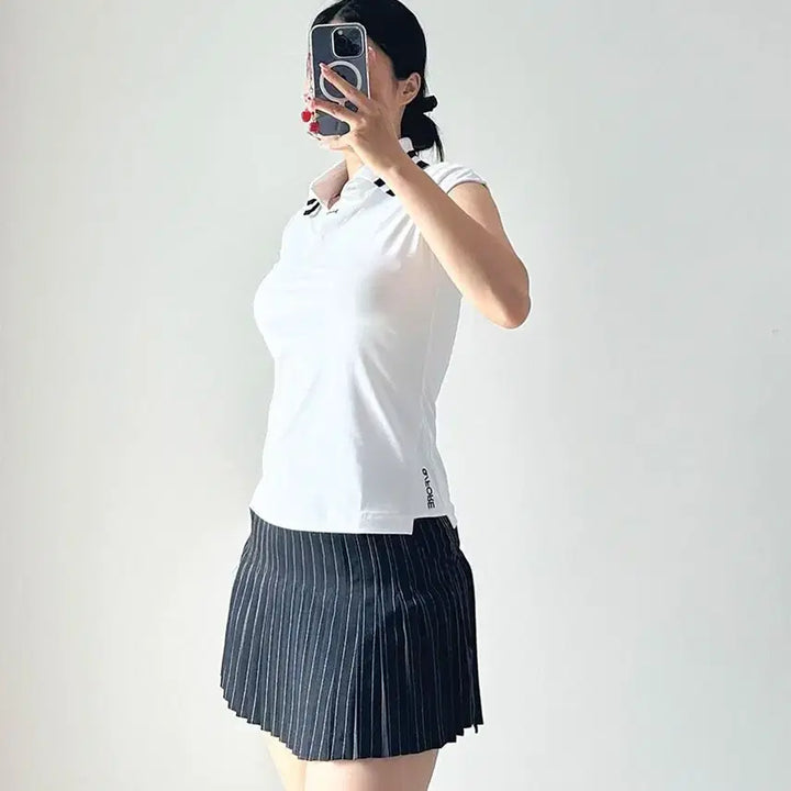 [BUNJANG] G/FORE Dropped Shoulder Collar T-Shirt / 지포어 반팔티셔츠