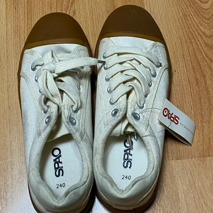 [BUNJANG] SPAO Canvas Shoes Ivory Size 240 / 스파오 캔버스화 아이보리 240