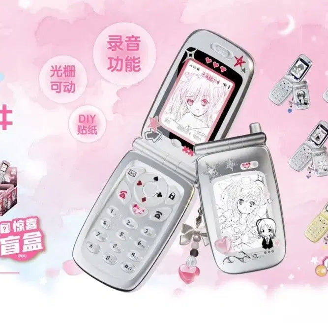 [BUNJANG] Cardcaptor Sakura Melody Folder Phone Charm / 택포,현물)캐릭캐릭체인지 녹음 폴더폰 시아