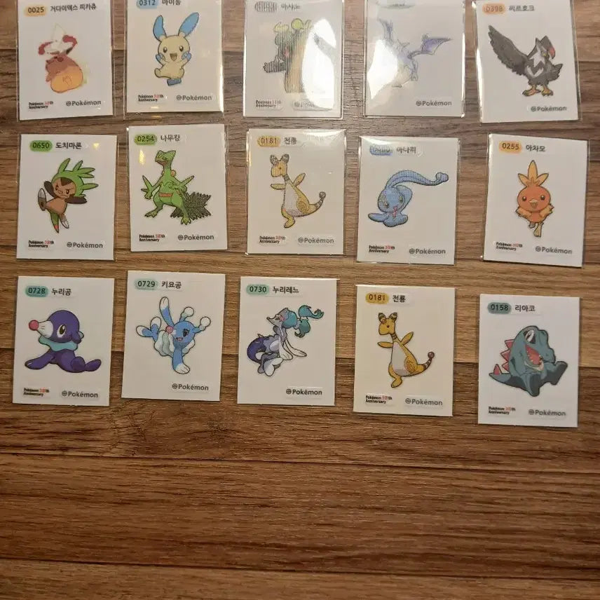 [BUNJANG] Pokemon Stickers 40-Piece Bundle Set / 포켓몬  띠부씰 40장 일괄