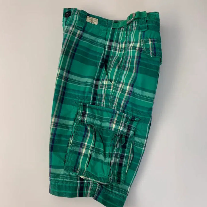 [BUNJANG] Tommy Hilfiger Check Cargo Shorts / 타미 체크 카고 반바지