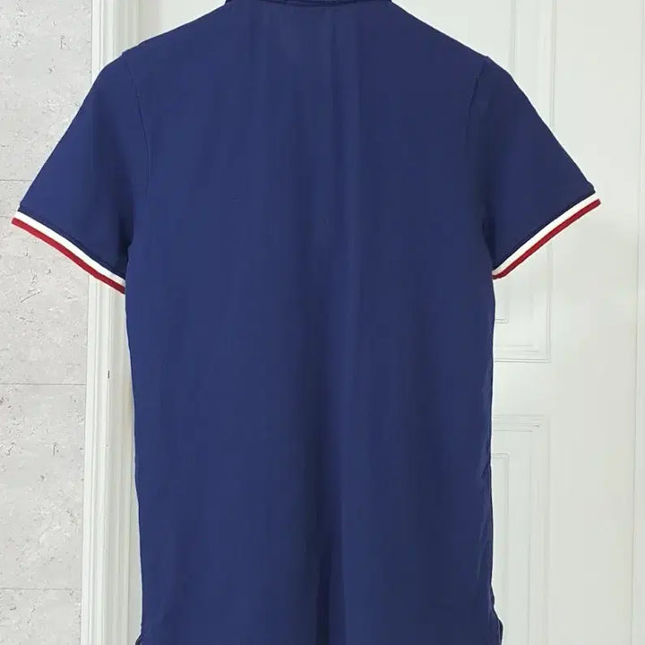 [BUNJANG] Hazzys Slim Fit Big Logo Short Sleeve Polo Shirt Navy / 헤지스 슬림핏 빅로고 반팔 카라티 95 네이비