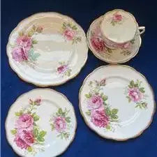[BUNJANG] Royal Albert American Beauty Dinner Set / 로얄알버트 아메리칸 뷰티 디너세트