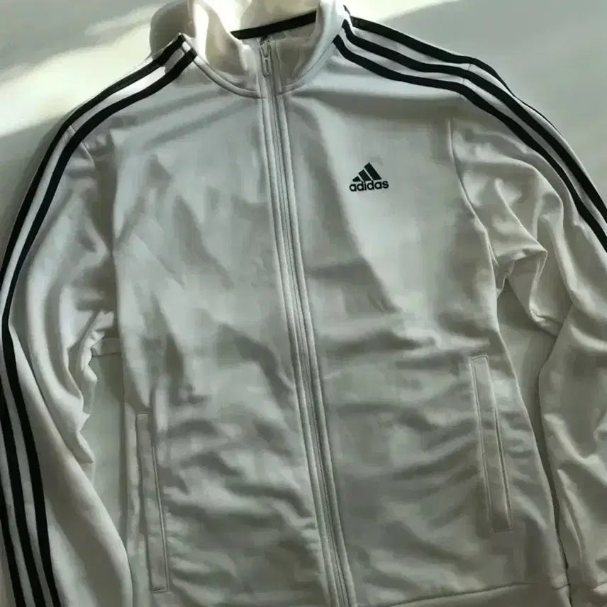 [BUNJANG] Adidas White Track Top Jersey / 아디다스 화이트 트랙탑 져지