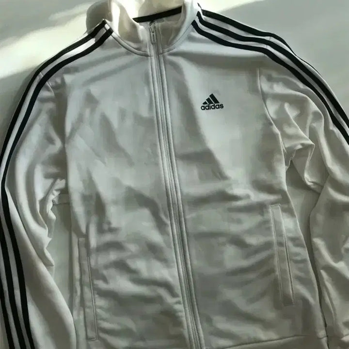 [BUNJANG] Adidas White Track Top Jersey / 아디다스 화이트 트랙탑 져지