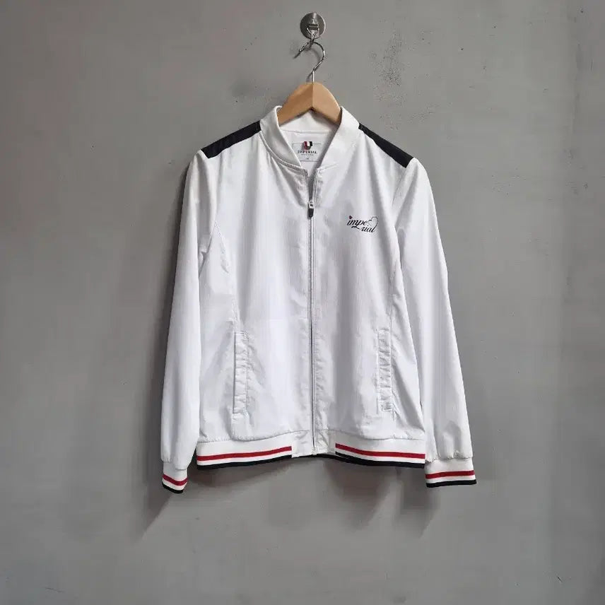 [BUNJANG] Imperial Golf White Bomber Jacket / IMPERIAL GOLF  화이트 봄버 자켓 100
