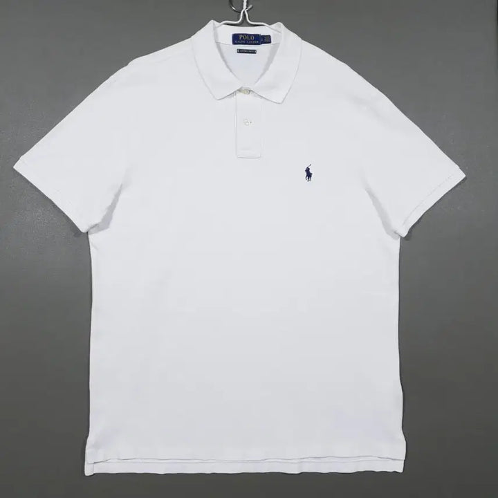 [BUNJANG] Polo Ralph Lauren Custom Slim Fit Mesh Polo Shirt White Short Sleeve / L) 폴로 랄프로렌 커스텀 슬림핏 메쉬 폴로 셔츠 화이트 반팔 카라티