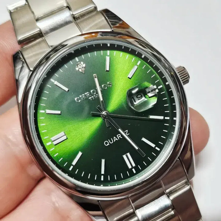 [BUNJANG] Cronos Quartz Watch Green / 크로노스 쿼츠 시계 그린