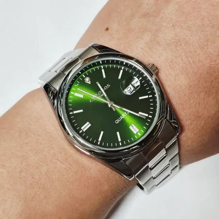 [BUNJANG] Cronos Quartz Watch Green / 크로노스 쿼츠 시계 그린