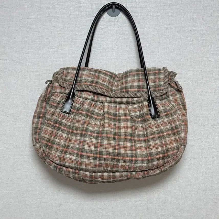 [BUNJANG] Handmade Carrot Check Mandu Shoulder Bag / 핸드메이드 당근체크 만두 숄더백