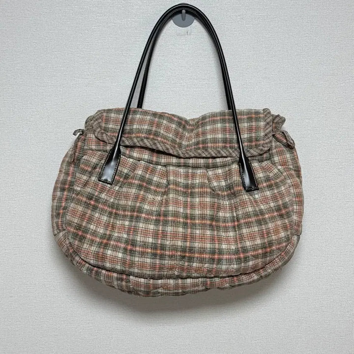 [BUNJANG] Handmade Carrot Check Mandu Shoulder Bag / 핸드메이드 당근체크 만두 숄더백