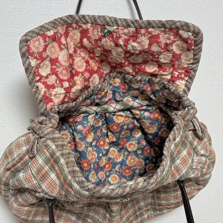 [BUNJANG] Handmade Carrot Check Mandu Shoulder Bag / 핸드메이드 당근체크 만두 숄더백