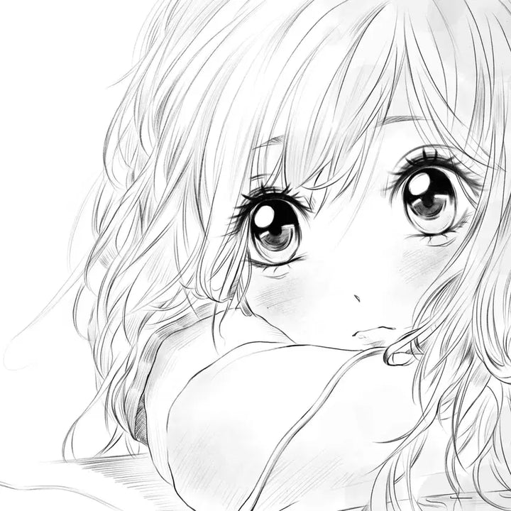 [BUNJANG] Custom Art Commission: Black and White Bust Portrait / 그림 커미션