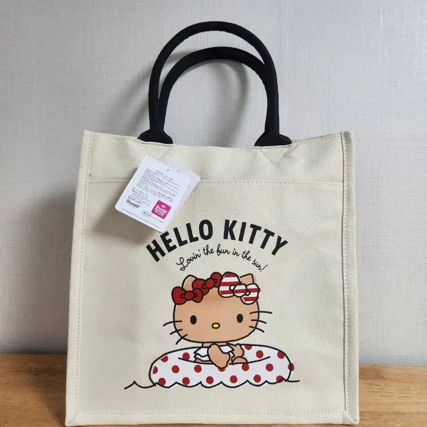[BUNJANG] Sanrio Tanning Kitty Tote Bag / 산리오 태닝키티 토트백