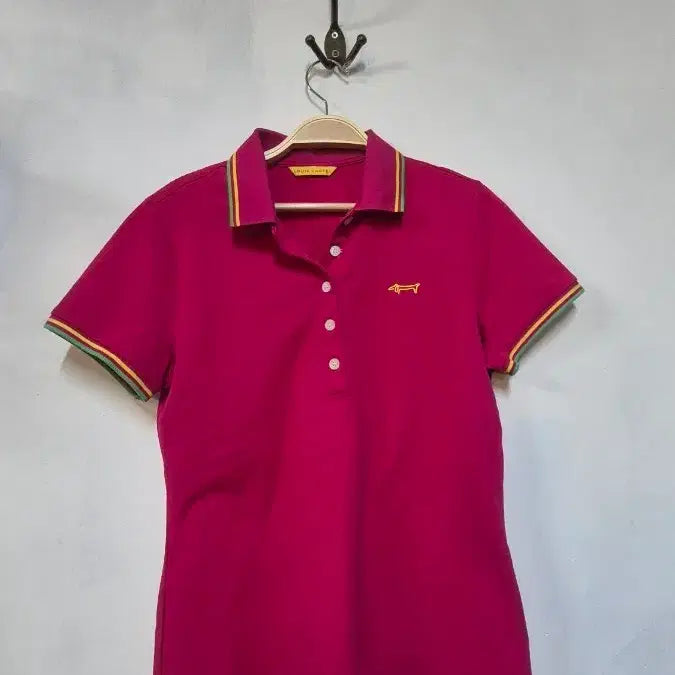 [BUNJANG] Majestic Pure Pink Short Sleeve Polo T-Shirt / 마제스틱 퓨어 핑크 반팔 카라티