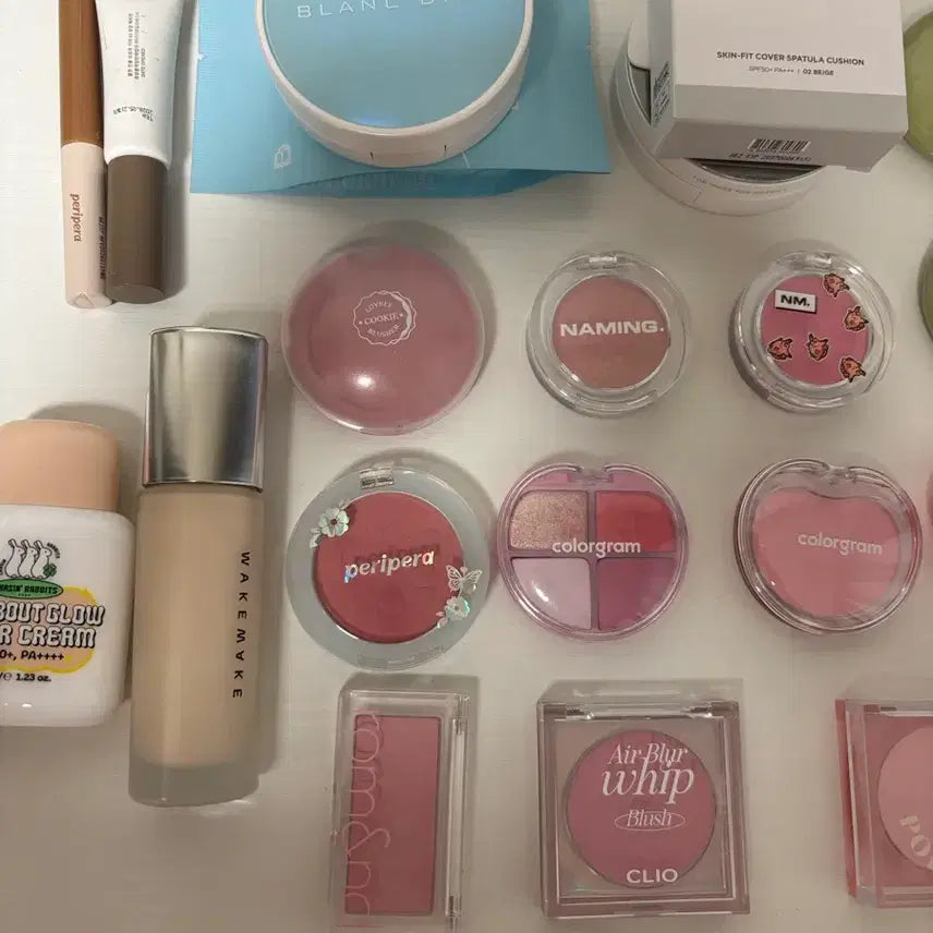 [BUNJANG] Various Cosmetics Bundle (Blush, Eyeshadow, Cushion, Foundation, Cover Cream) / 블러셔 섀도우 쿠션 등 화장품 정리