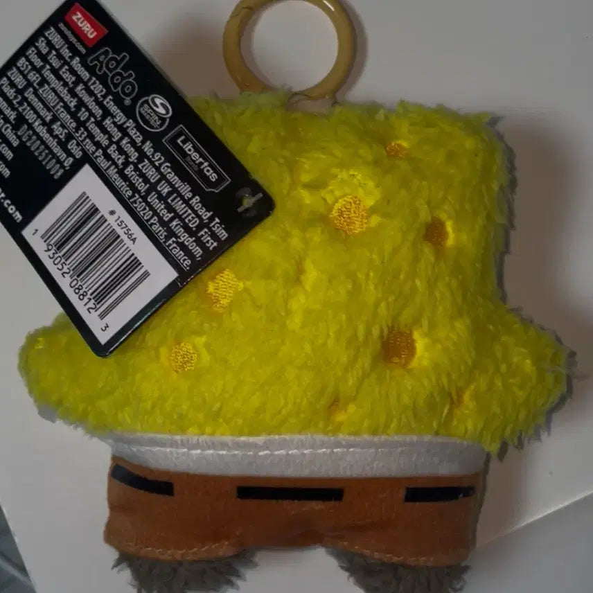 [BUNJANG] Puggler SpongeBob Plush Keychain / 퍼글러 정품 인형키링 스폰지밥