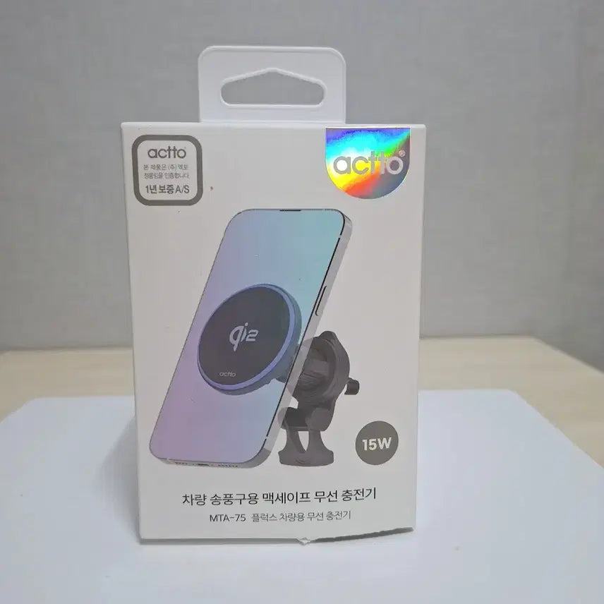[BUNJANG] Acto 15W MagSafe Car Wireless Charger Mount / (새상품)액토 15W 맥세이프 차량용 무선충전 거치대