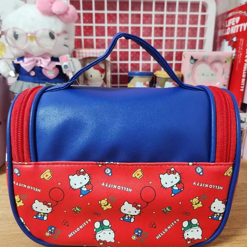 [BUNJANG] Hello Kitty Classic Pattern Pouch / 헬로키티 고전패턴파우치