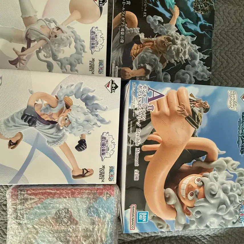 [BUNJANG] One Piece Monkey D. Luffy (Nika) Uniform Version Figure (Sealed, Bundle Set) / 급처) 제복 원피스 피규어 루피 니카 미개봉 5개 일괄