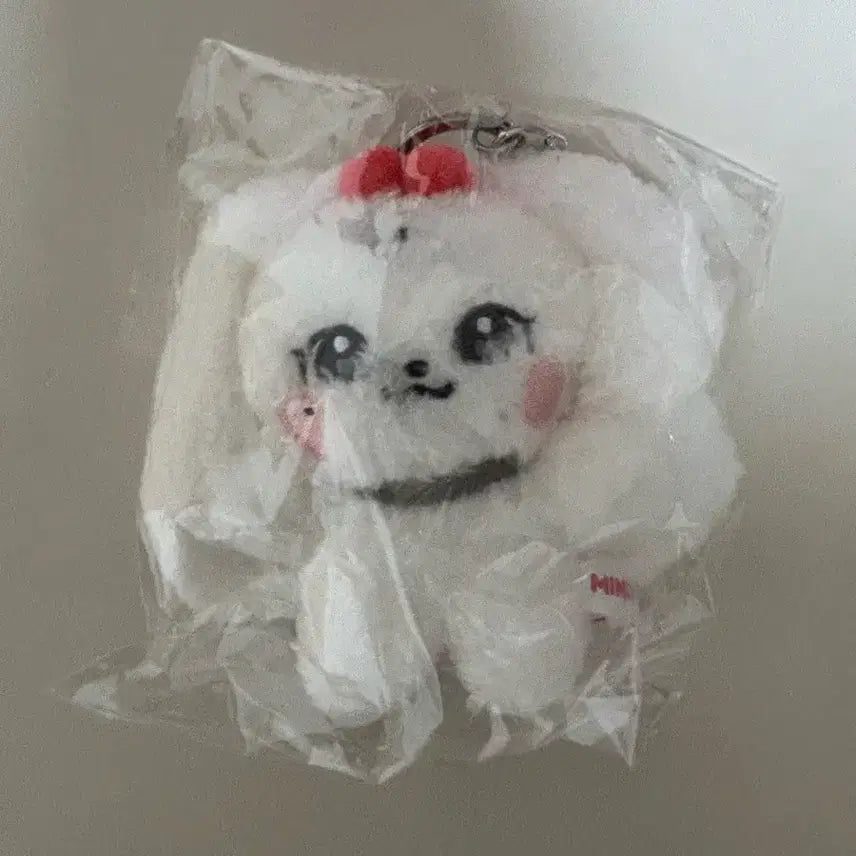 [BUNJANG] MINIVE IVE Cherry Plush 10cm Keychain Doll Jang Wonyoung / 미니브 아이브 체리 플러시 10cm 키링 인형 장원영