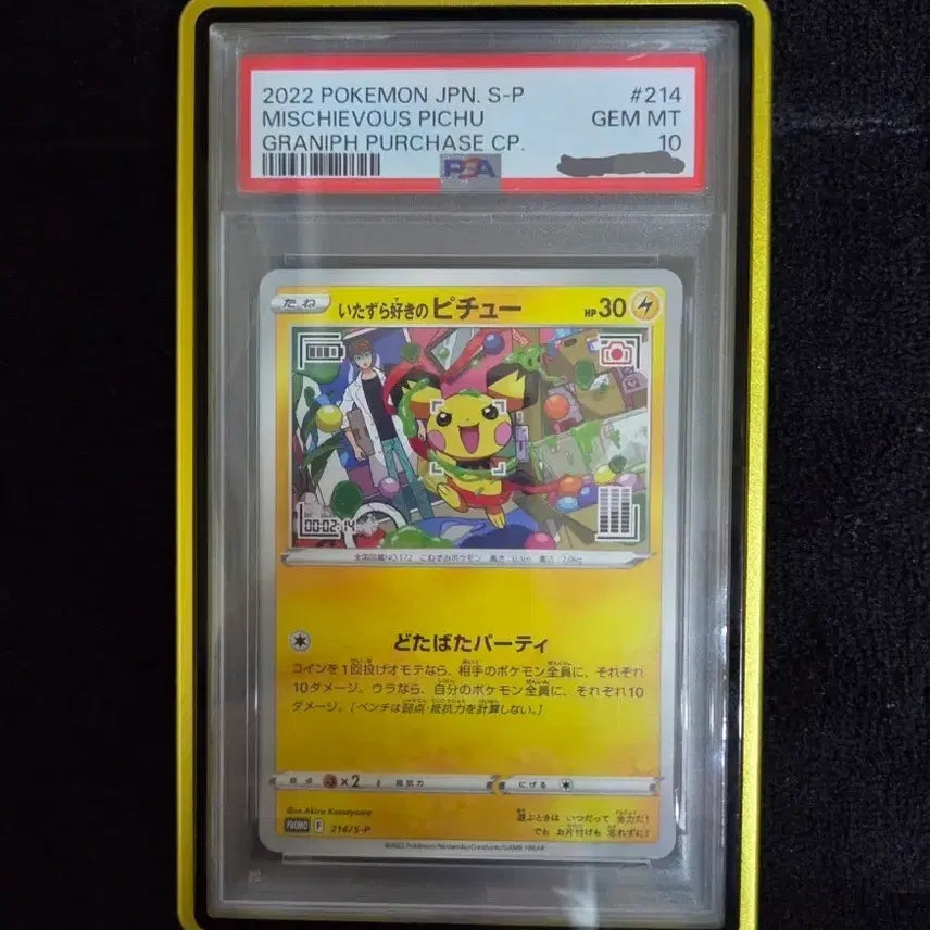 [BUNJANG] Pokemon Card Mischievous Pichu PSA 10 / 오늘만 이가격 장난꾸러기 피츄 psa10