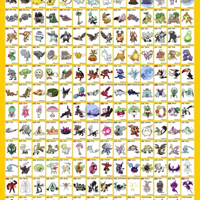 [BUNJANG] Pokemon Sticker Collection - Seasons 1-4 / 포켓몬스터 1, 2, 3, 4, 5시즌, 아트웍 띠부씰 판매