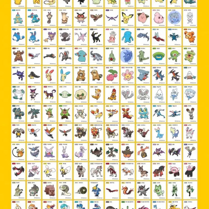 [BUNJANG] Pokemon Sticker Collection - Seasons 1-4 / 포켓몬스터 1, 2, 3, 4, 5시즌, 아트웍 띠부씰 판매