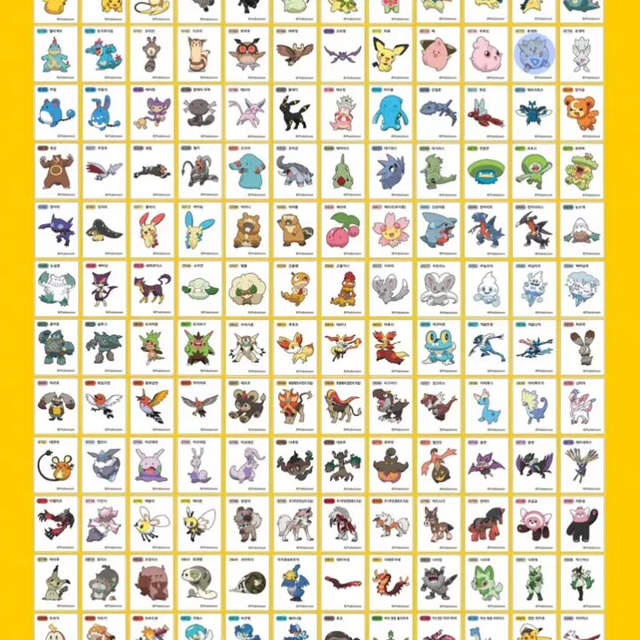[BUNJANG] Pokemon Sticker Collection - Seasons 1-4 / 포켓몬스터 1, 2, 3, 4, 5시즌, 아트웍 띠부씰 판매