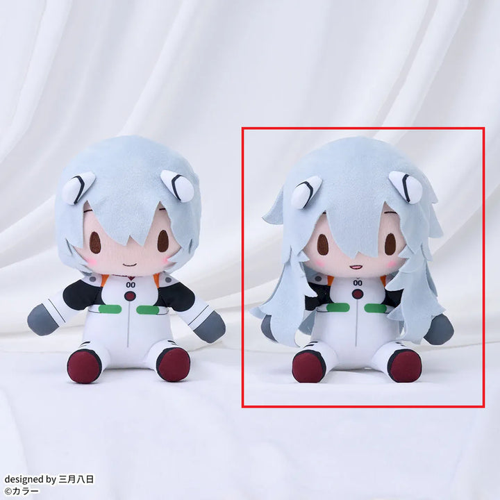 [BUNJANG] Evangelion Rei Ayanami Long Hair Fuwa Pucci Plush (22cm) / 미개봉) 에반게리온 후와푸치 레이(장발) 인형 약 22cm