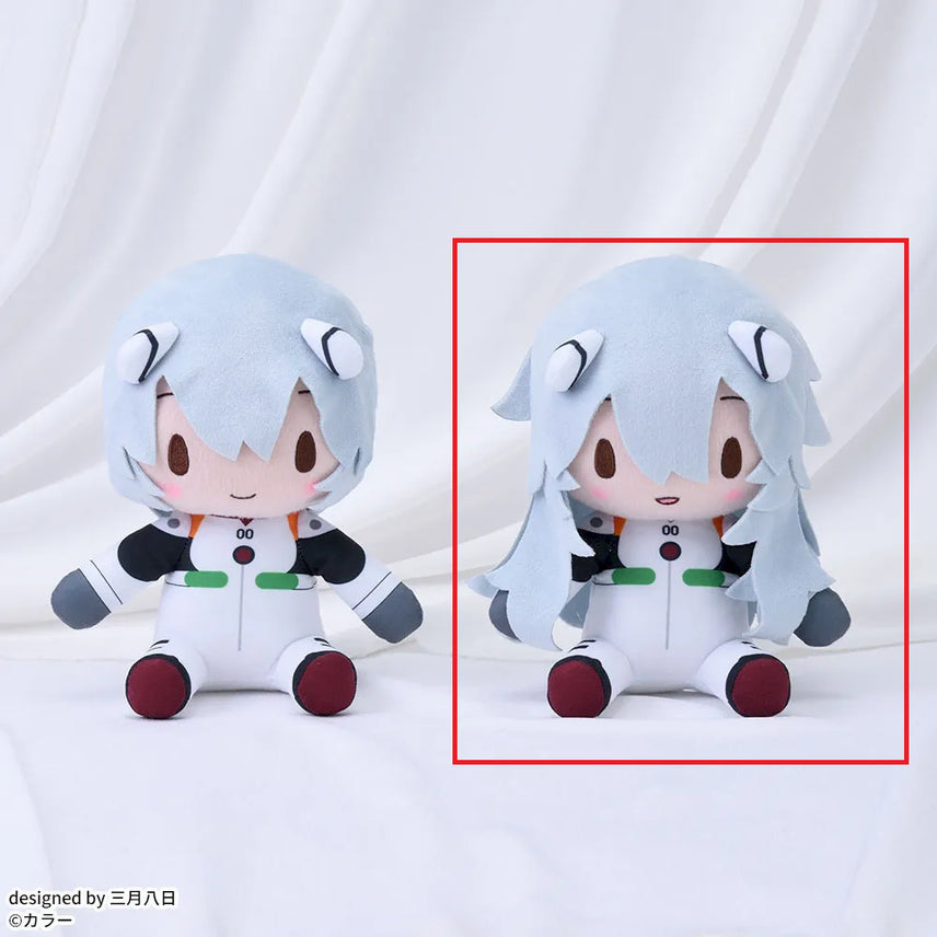 [BUNJANG] Evangelion Rei Ayanami Long Hair Fuwa Pucci Plush (22cm) / 미개봉, 정품) 에반게리온 후와푸치 레이(장발) 인형 약 22cm