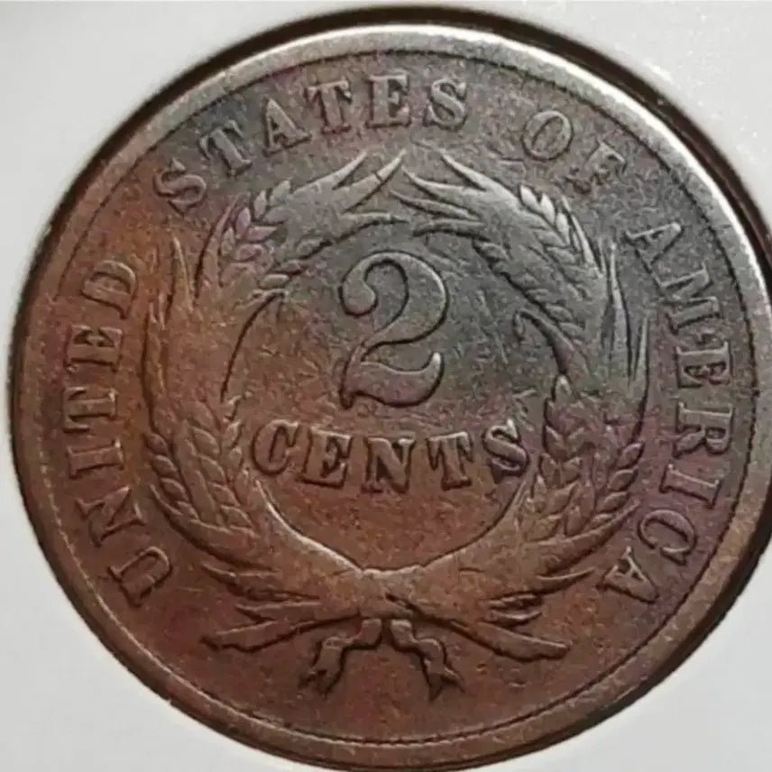 [BUNJANG] Rare 1868 US 2 Cent Foreign Coin / 극희귀 미국 1868년 2센트.외국주화 주화 화폐 동전