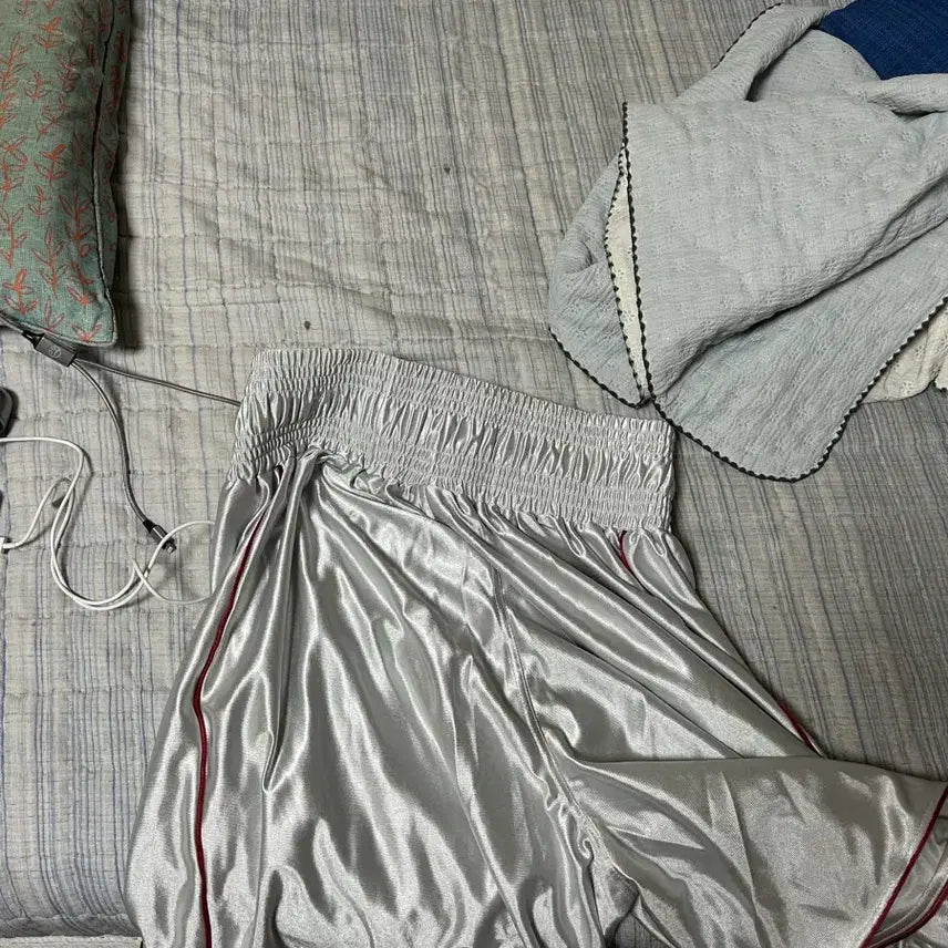 [BUNJANG] Muscle Armed Boxing Shorts Silver / 머슬암드 복싱쇼츠