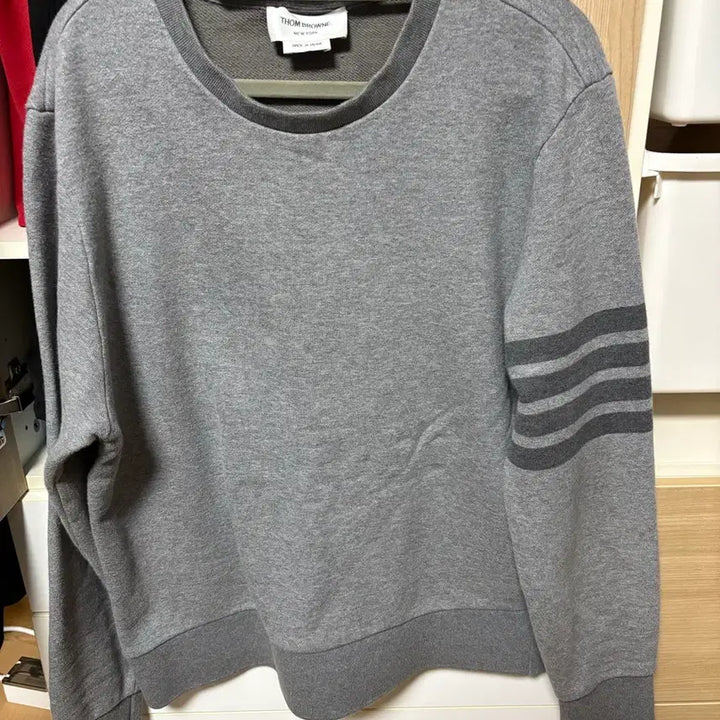 [BUNJANG] Thom Browne Crewneck Sweatshirt Grey / 톰브라운 맨투맨 그레이