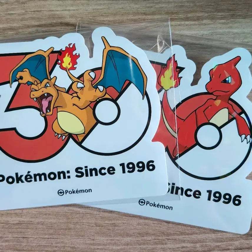 [BUNJANG] Pokemon 30th Anniversary Charizard Sticker Bundle Set / 일괄 리자몽 리자드 30주년 포켓몬 스티커