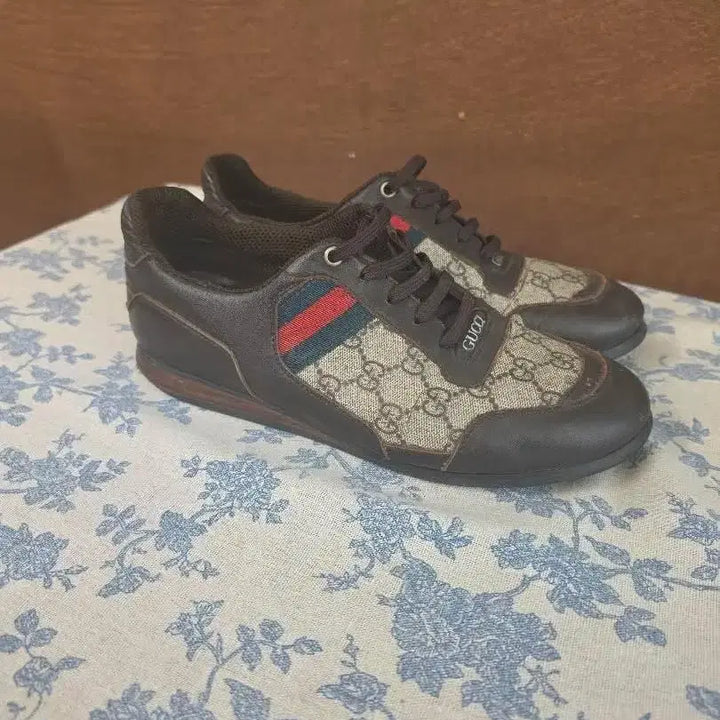 [BUNJANG] Vintage Gucci Sneakers GG Pattern Brown / 빈티지 구찌 스니커즈 GG 패턴 브라운