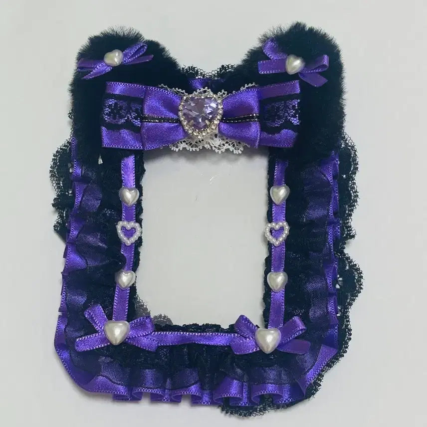 [BUNJANG] Lace Top Loader for Ita Bag / 이타백 레이스 탑꾸 탑로더 포카홀더 핸드메이드 리리님 갸루 지뢰계