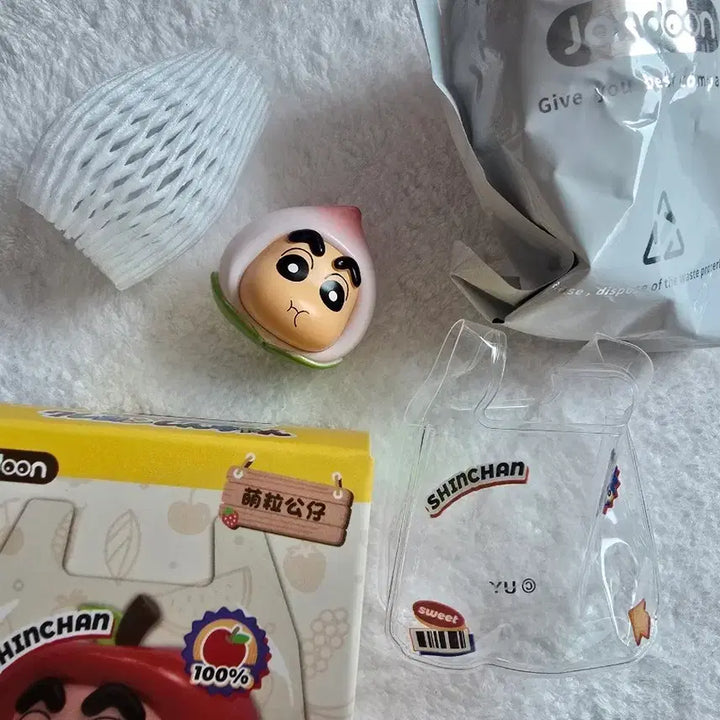 [BUNJANG] Crayon Shin-chan Lucky Fruit Peach Figure / 짱구 럭키 프루트 과일 피규어 (복숭아 짱구)