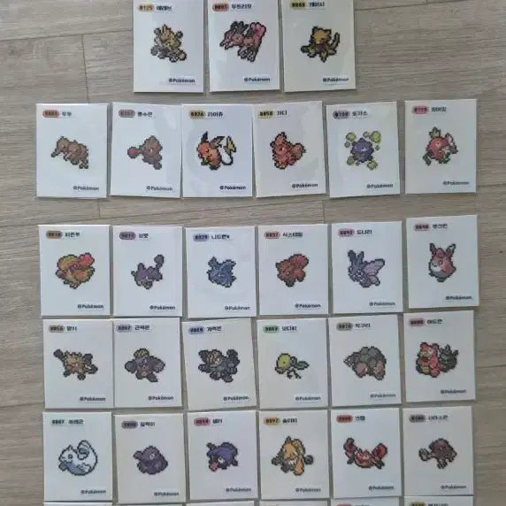 [SOLD OUT] 포켓몬 픽셀 띠부씰 개별 일괄 판매.