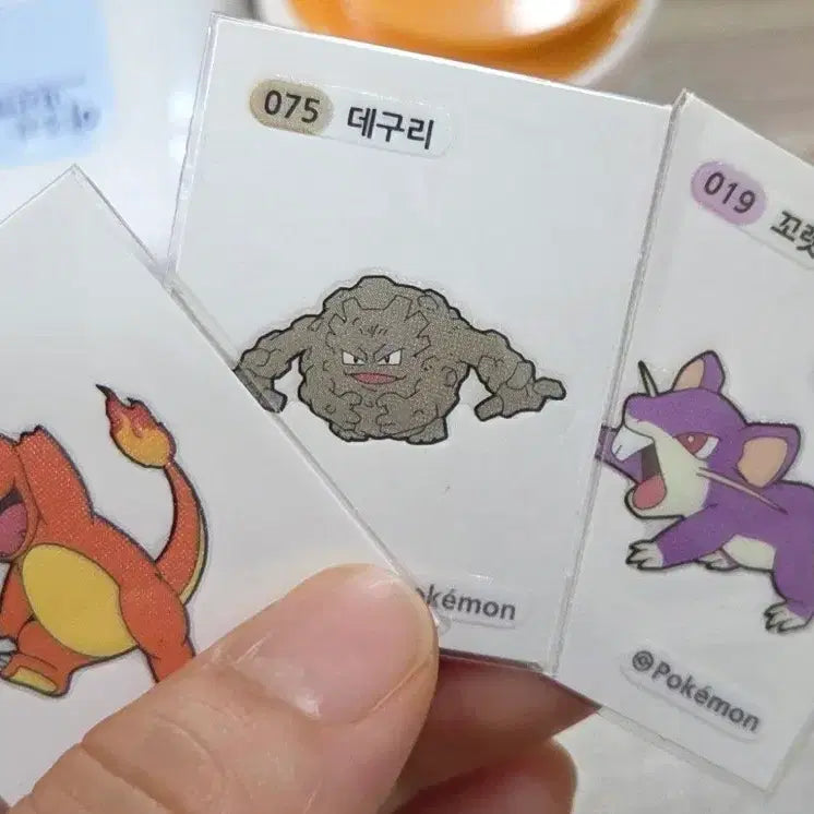 [BUNJANG] Pokemon Stickers (3 pcs) / 띠부씰3장