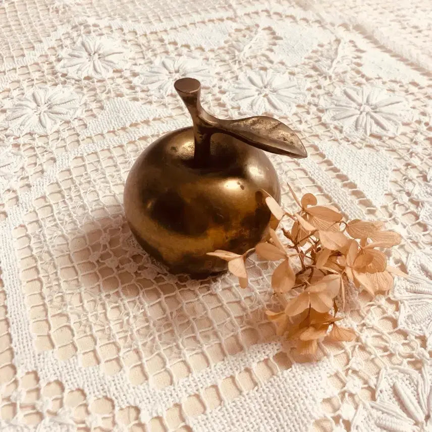 [BUNJANG] Antique Brass Apple Bell / 앤틱 빈티지 황동 브라스 사과 벨