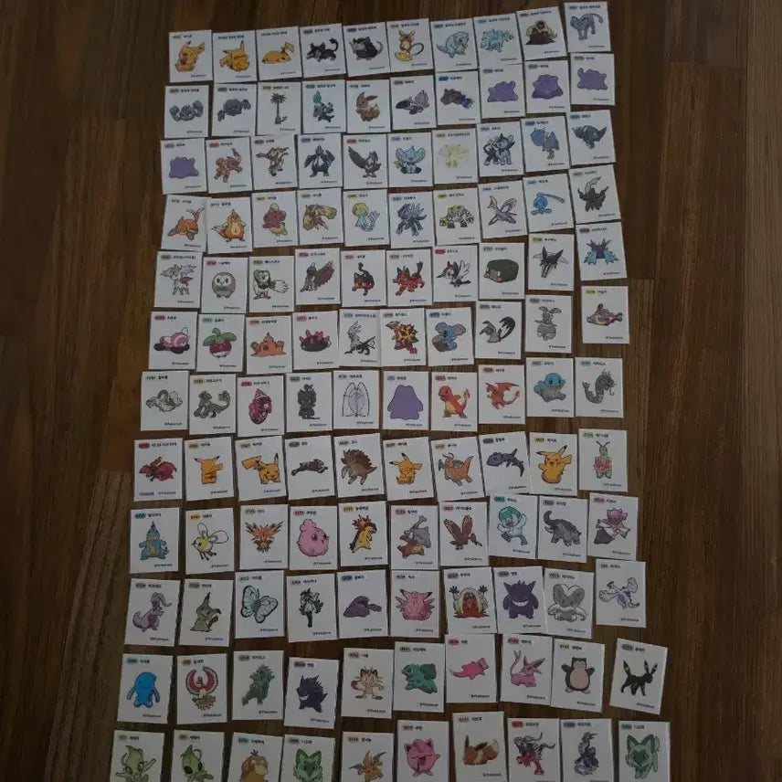 [BUNJANG] Pokemon Stick Seal 120 Types Bundle / 포켓몬띠부씰 120종 일괄판매합니다