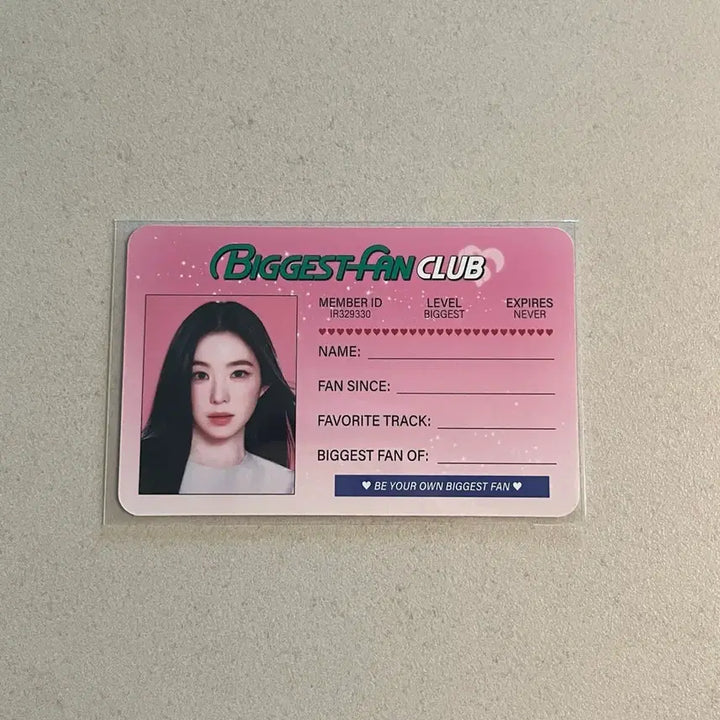 [BUNJANG] Red Velvet Irene Biggest Fan Fanclub Card Photocard / 레드벨벳 아이린 비기스트팬 biggest fan 팬클럽카드 포카 양도