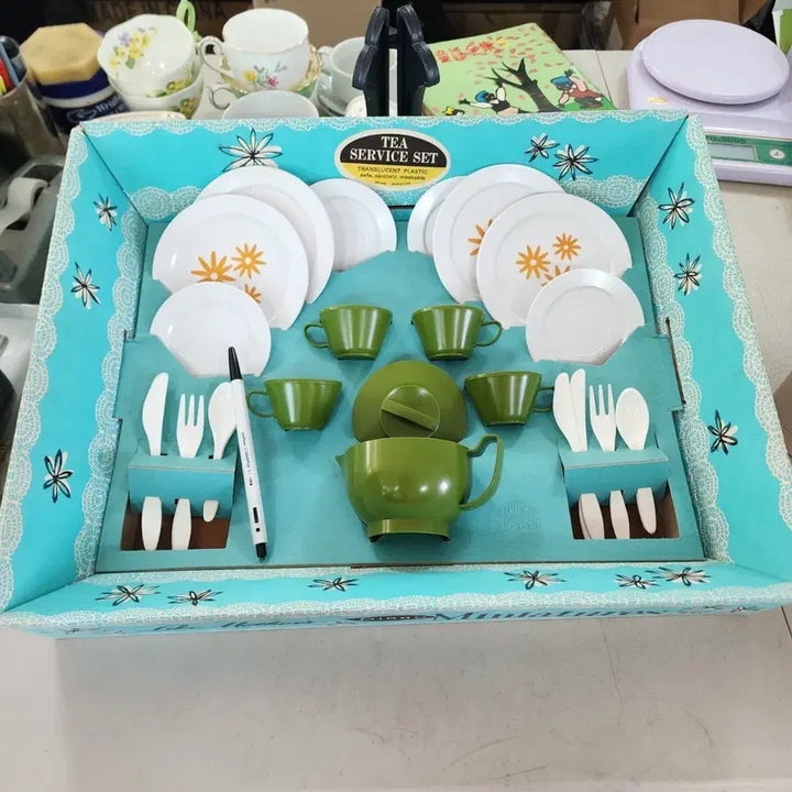 [BUNJANG] Vintage USA Unused Toy Tea Set / USA 오래된 미사용 장난감. 티 세트