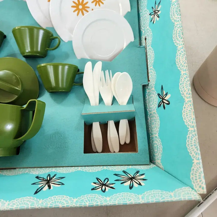 [BUNJANG] Vintage USA Unused Toy Tea Set / USA 오래된 미사용 장난감. 티 세트