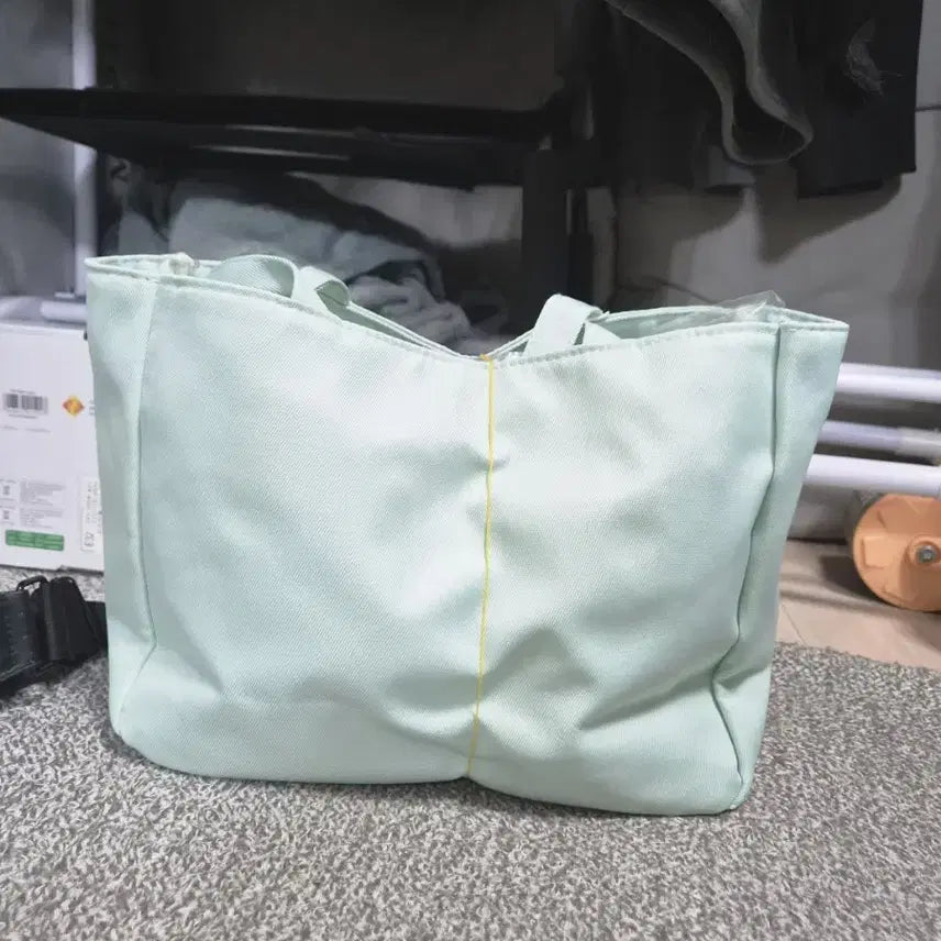 [BUNJANG] Crayon Shin-chan Mint Tote Bag / 짱구는못말려 짱구 토트백 민트색