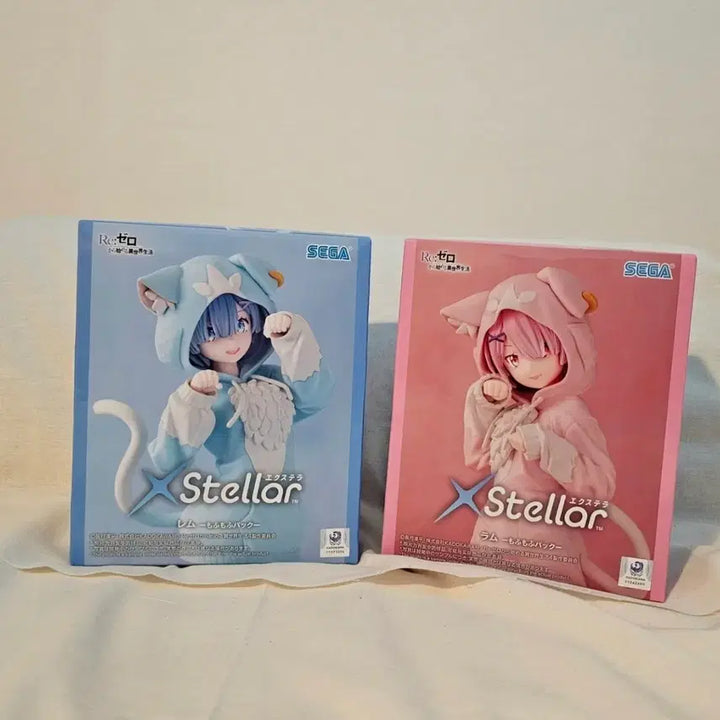 [BUNJANG] Re:Zero Rem Ram Mofumofu Figure Set Bundle / [미개봉] 리제로부터시작하는이세계생활 렘 람 모후모후 피규어세트 일괄판매