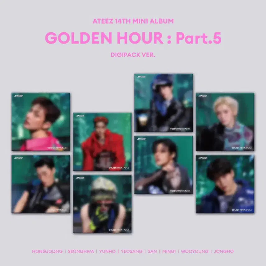 [BUNJANG] ATEEZ Golden Hour Part.5 Digipack Unsealed Set / (비현물) 에이티즈 ATEEZ 골든아워 part.5 디지팩 미개봉 3세트