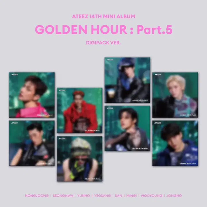 [BUNJANG] ATEEZ Golden Hour Part.5 Digipack Unsealed Set / (비현물) 에이티즈 ATEEZ 골든아워 part.5 디지팩 미개봉 3세트